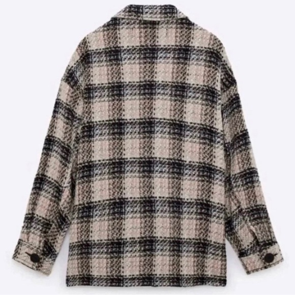 NWT ZARA Blogger Fav. Textured Overshirt - Picture 6 of 6